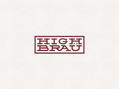 Highbraü branding identity logo vector