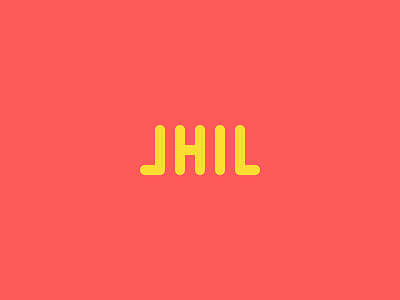 JHIL typography vector