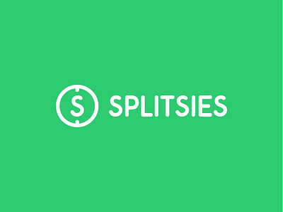 Splitsies bill branding finance logo rounded split vector