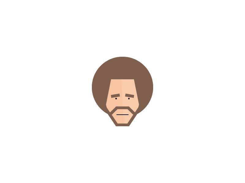 Bob Ross by Jeff Hilnbrand on Dribbble