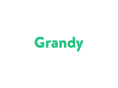 Grandy logo typography