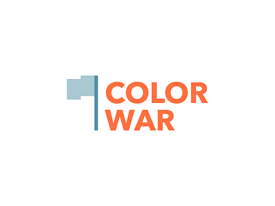 COLORWAR 2015 branding camp color flag logo vector war