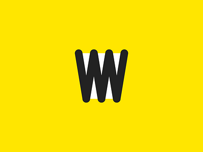 whatwhy icon line logo rounded vector w yellow