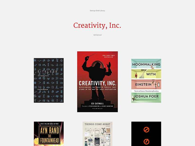 Lib (now Bookhouse) - Open Sourced Book Collections books collection grid interface library minimal read ui web