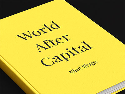 World After Capital - Book Mockup book branding logo mockup photorealistic yellow