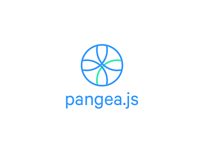 pangea.js branding circle line logo open source stroke vector