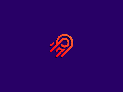Loopy Comet branding comet fire icon logo minimal space vector