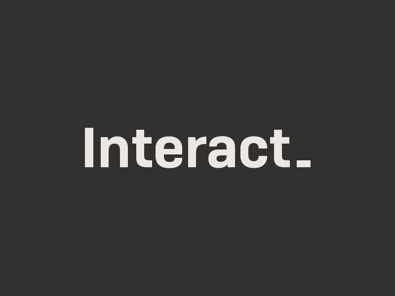 Interact Rebrand animation branding gif icon motion typography vector