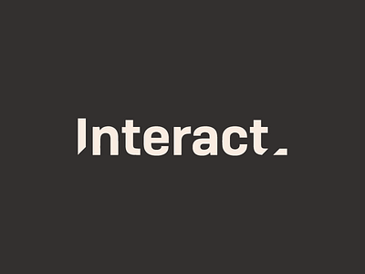 Unused Interact Type Treatment angle branding dark logo typography vector