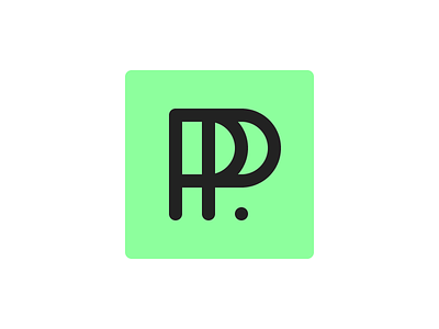 PP Logo branding letters logo p vector