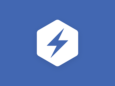 Instant Articles Builder bolt branding facebook hexagon instant articles lightning logo minimal open source vector