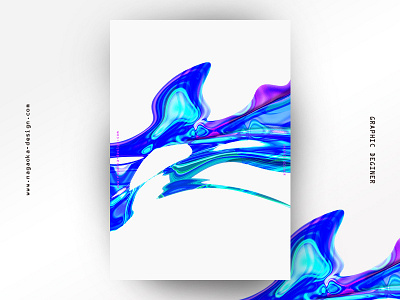 kyokusen_001 abstract design dribbble gradient japan line neon pattern poster