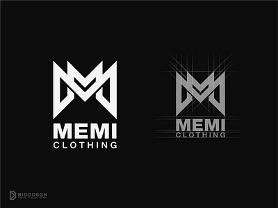Letter MM Monogram black white brand branding clothing concept design lettermark lettermark logo logo logos mm monogram