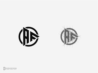 Letter AF Monogram concept design esport illustration letter af logo logoesport logos personal brand streamer