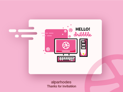 hello Dribbble!! my 1st shoot first pc pink shot