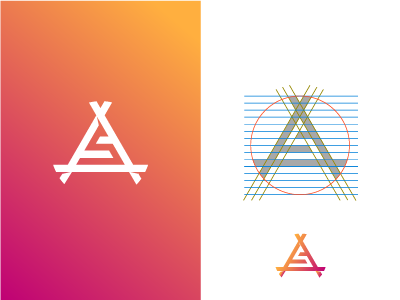 A and S Logo Concept concept logo