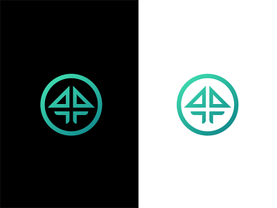 Home + Arrow in the circle brand circle concept design gradient green logo logos