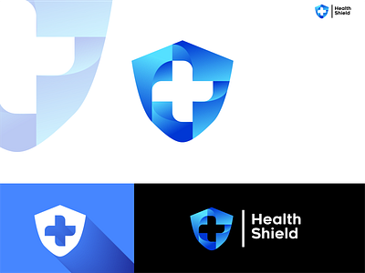 Blue Health Shield Logo Concept! blue concept design health app hospital logo logos