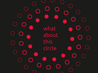 Circles branding design flat