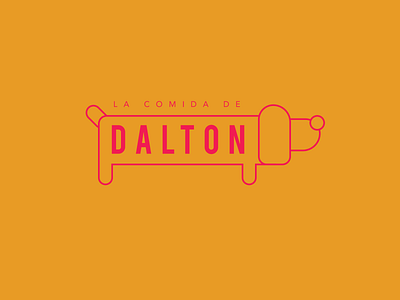 La Comida de Dalton branding design flat logo logo design minimal