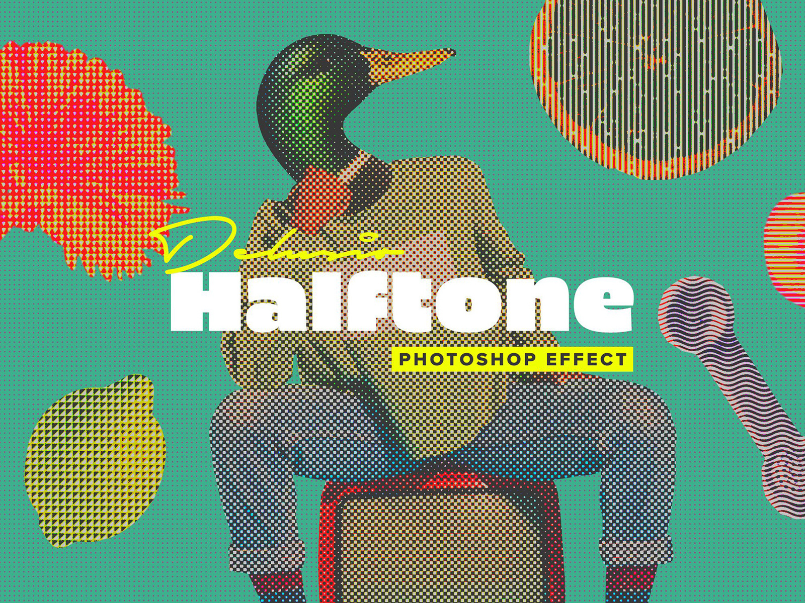 halftone action psd