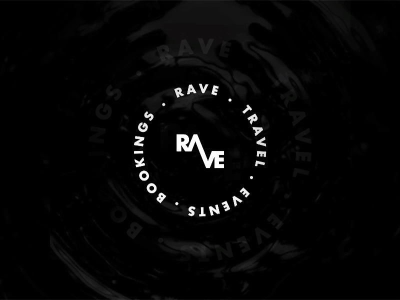 Rave - Brand Identity design erlis events graphic identity kosovo logo pristina rave techno travel zarishta