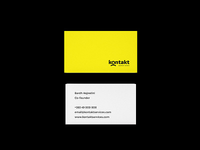 Kontakt Services — Brand Identity brand design erlis identity kontakt kosovo logo prishtina services zarishta