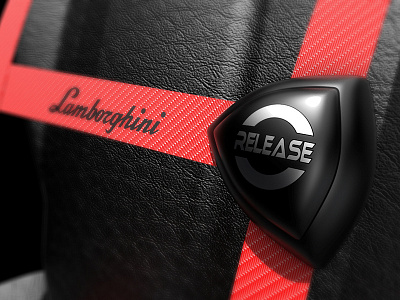 Lamborghini Seat Design 3d automotive concept design graphic illustration lamborghini material product design render seat visualization