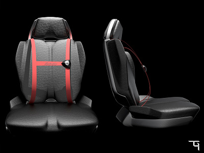 Lamborghini Seat Concept 3d automotive concept design industrial design lamborghini product design rendering