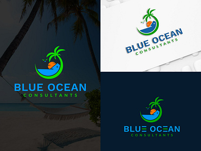 BLUE OCEAN A 3d logo design flat flat logo logo luxury logo minimalist logo modern logo unique logo vector