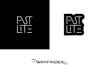 Fast & Lite Graphic brand branding creative direction design hike identity logo maps thewayfindercompany typography vector