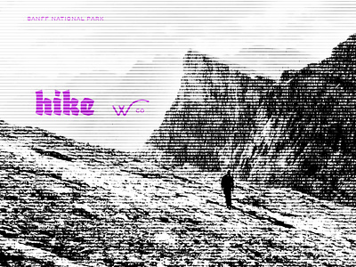 A hiking image set - three for proof of concept brand creative direction design explore hike identity illustration image use launch maps myth online thewayfindercompany typography