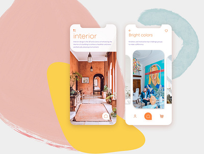 Interior Design App app architecture decoration design interior mobile app ui design uiux ux design