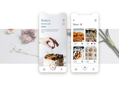 Bakery Store Mobile App app bakery food app mobile app ui design uiux ux design