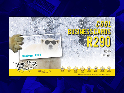 HDWC Cool Business Cards advert advertise advertisement advertising advertisment business business card business card design business cards businesscard cold cool cool colors cool design design dribbble graphic design graphicdesign polar bear polarbear