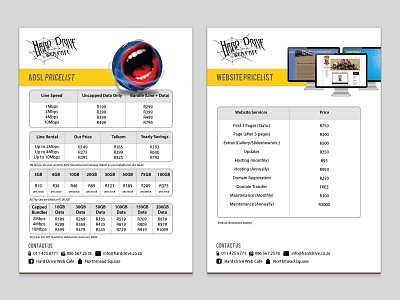 HDWC Pricelists 2015