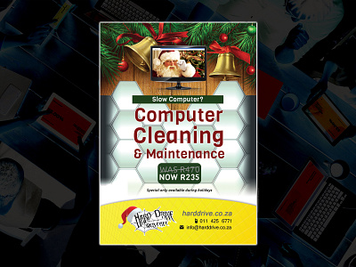 Computer Cleaning and Maintenance advert advertise advertisement advertising advertisment christmas design dribbble flyer flyer artwork flyer design flyer template flyers graphic design graphicdesign