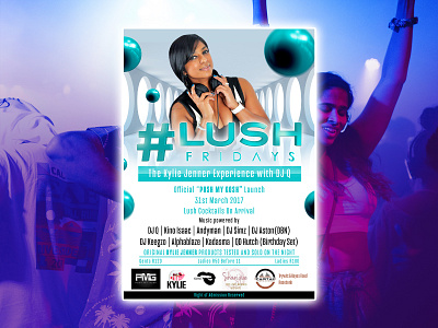 PMG Lush Fridays 2017 club club flyer club night clubbing clubs design dribbble flyer flyer artwork flyer design flyer template flyers graphic design graphicdesign party party event party flyer party poster poster posters