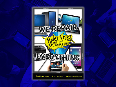 HDWC We Fix Everything 2017 cell phone cellphone computer computer repair computers design dribbble flyer flyers graphic design graphicdesign laptop laptops pc pc repair poster poster art poster design posters printer