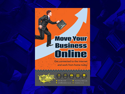 HDWC Move Your Business Online 2020 advert advertisement advertisment business businessman design dribbble flyer flyer artwork flyer design flyer template flyers graphic design graphicdesign online online advertising online business online marketing poster posters