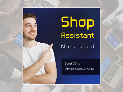 HDWC Shop Assistant Needed 2020 advert advertise advertisement advertising advertisment design digital advertising dribbble employee employees employment graphic design graphicdesign job job advert job board jobs jobsearch shop shop assistant