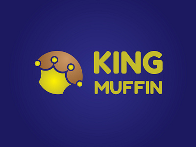 King Muffin Logo branding crown design dribbble graphic design graphicdesign king logo muffin