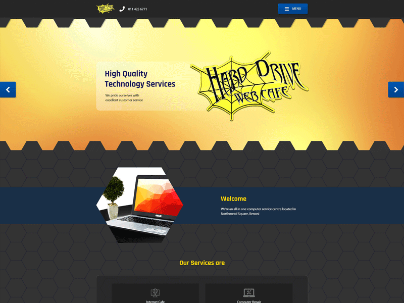 HDWC Website Desktop