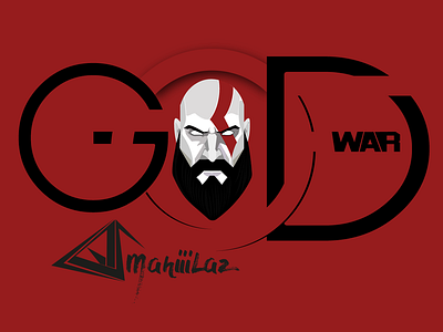 God of War: Kratos branding design games godofwar illustration kratos logo mahiiilaz playstation typography vector