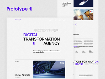 Prototype digital agency website