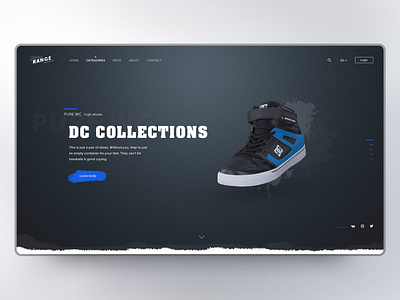 Range Shoes concept вебдизайн дизайн