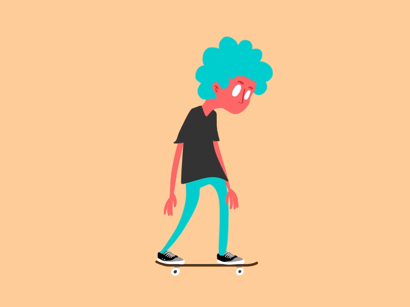 Varial Heelflip 2d animate animatedgif animation framebyframe gif skate skater skaterboy varial heelflip