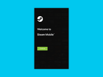 Steam App Login Screen by 3magine on Dribbble