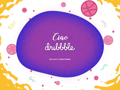 Ciao Dribble! debut design dribble debut graphic design