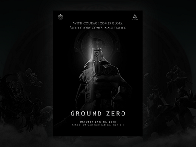 Dota 2 Gaming Event Poster graphic design poster